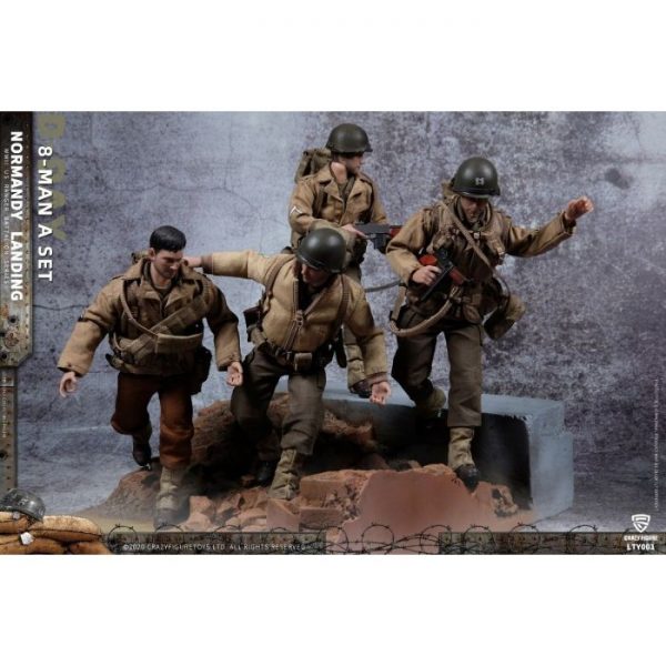 1/12 Crazy Figure WWII US Army On D-Day Deluxe Edition