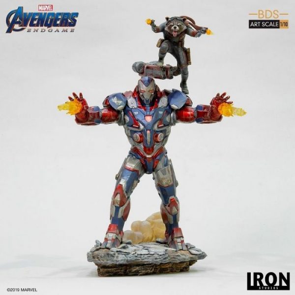 1/10 Avengers: Endgame: Iron Patriot with Rocket Battle Diorama Series Art Scale Statue