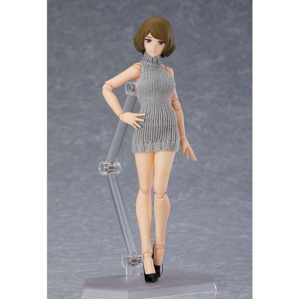 figma Female Body  with Backless Sweater Outfit
