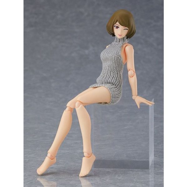 figma Female Body  with Backless Sweater Outfit