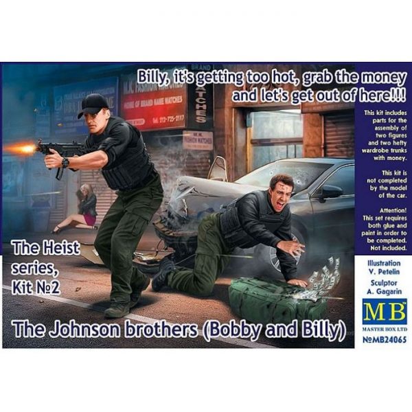 1/24 The Heist Series, Kit No.2 Billy, it's getting too hot, grab the money and let's get out of here!!! The Johnson brothers