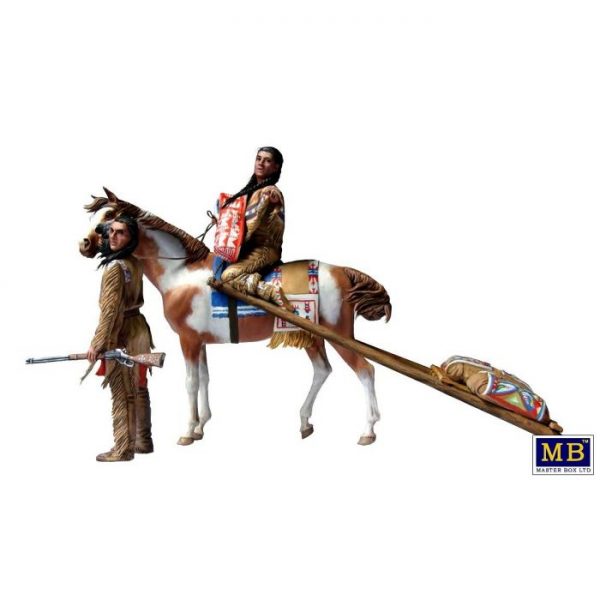1/35 Indian Wars Series: On the Great Plains 2 Figures + Horse