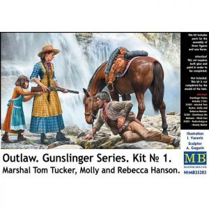 1/35 Outlaw. Gunslinger Series. Kit No.1 Marshal Tom Tucker, Molly and Rebecca Hanson