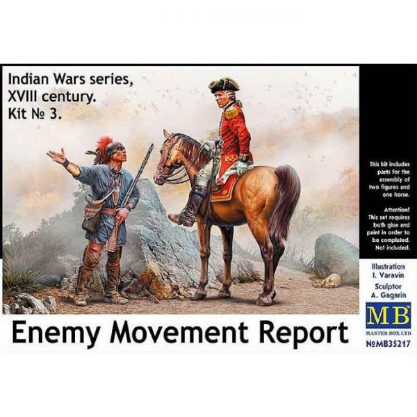 1/35 Protective Circle. Indian Wars Series, XVIII Century. Kit No.3 Enemy Movement Report